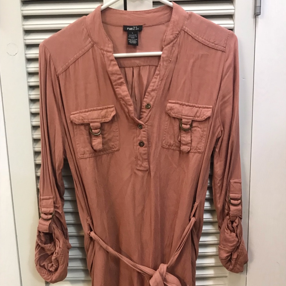 Belted tunic top